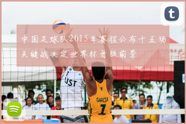 中国足球队2015年赛程公布十五场关键战决定世界杯晋级前景