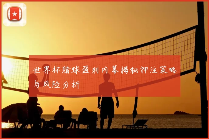 世界杯赌球盈利内幕揭秘押注策略与风险分析